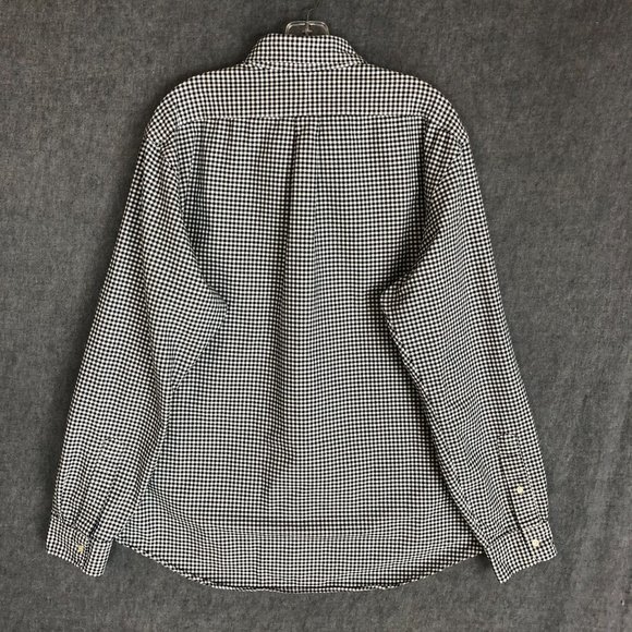 Polo Ralph Lauren Shirt XL Extra Up Long Sleeve Black Check Logo Pony - Picture 2 of 12